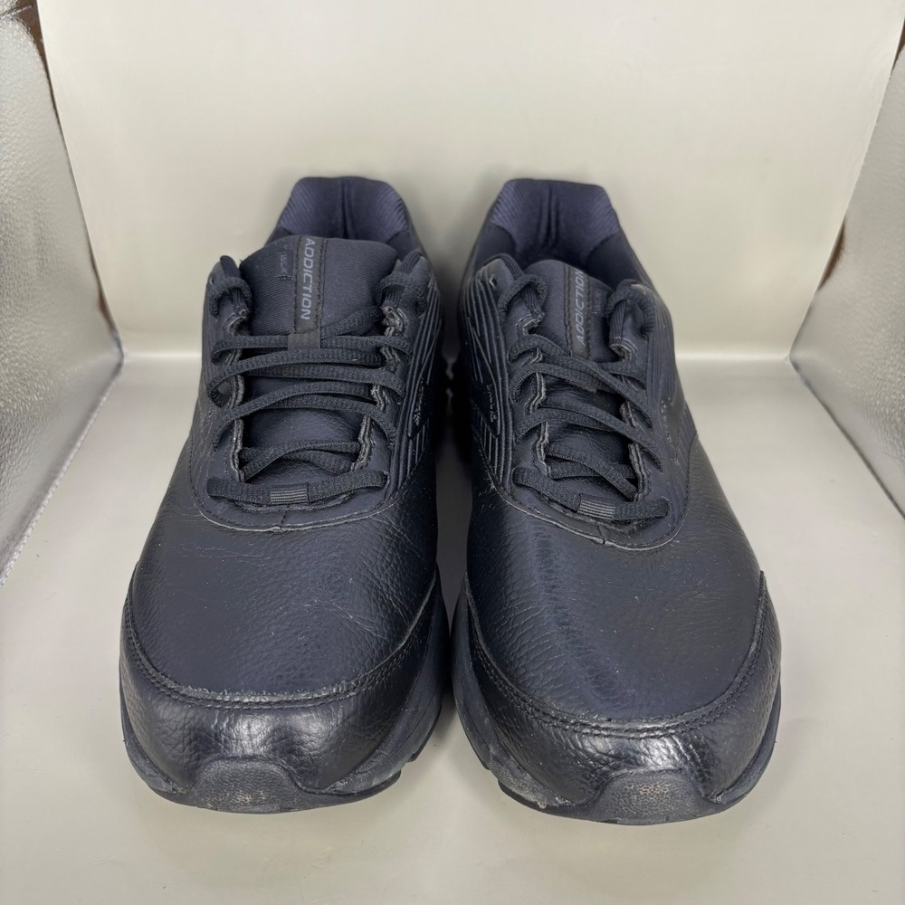 Brooks Addiction Walk 2 Mens 12.5 Black Leather Walking Shoes 1103181D072 - Picture 2 of 8